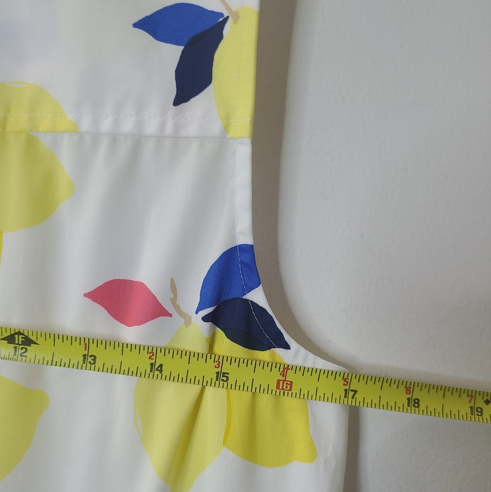 Kate Spade Lemon Zest Stretch Cotton Sleeveless Shirtdress Sz S NWT - Picture 14 of 16